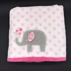 Parent's Choice Baby Blanket Elephant Hearts Pink Sensory Flowers Walmart