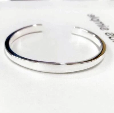 Armspange Damen Unisex Sterling Silber 925 Armband Armreif Dehnbar Flexibel - Bild 1 von 3