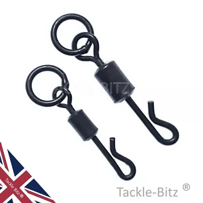 TJR TACKLE Quick change Flexi Ring swivels Size 8 and 11 for Carp Fishing tackle chod rigs