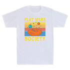 Flat Mars Society Shirt Universe Space Galaxy Lovers Vintage Funny Mens T Shirt