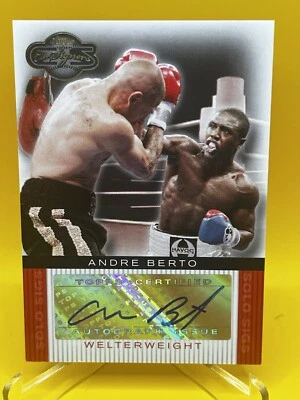 2008 Topps Co-Signers Andre Berto Solo Sigs Autograph #SS-AB Boxing Auto - Image 1 of 2
