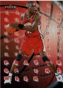 2000-01 Fleer Mystique #11 PW Dikembe Mutombo Player of the Week Free S&H!! - Picture 1 of 2