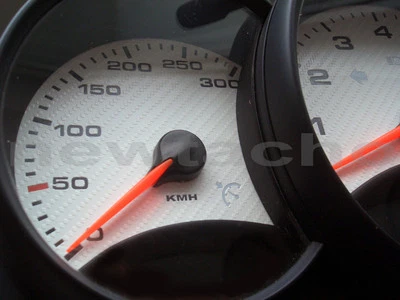 Dischi Tachimetro Adatto A per Porsche 911 996 Kmh Carbonio Calibro Quadrante - Immagine 1 di 4