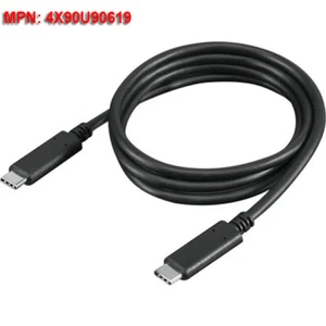 Lenovo 1m USB-C Cable 60W 4K 4X90U90619 Type C to Type C for ThinkPad Yoga Dock - Picture 1 of 9