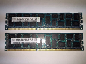 Hynix 16GB (2x8GB) 2Rx4 HMT31GR7CFR4A-H9 T8 AD PC3L-10600R(1333MHz) DDR3 ECC REG - Picture 1 of 2