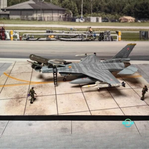 Diorama1:72 Airport Passenger Aircraft Runway Model Apron Pad Tarmac Scene Model - Picture 1 of 47