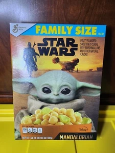 Star Wars The Mandalorian Cereal Baby Yoda 18.6oz The Child Special Ed w Poster - Picture 1 of 6