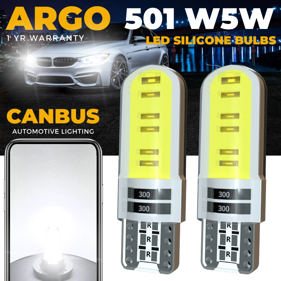For Peugeot 307 SW Led Number Plate Light 2002-09 Hid Xenon White Cob Bulbs 12v - Image 1 of 4