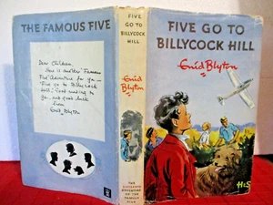 Enid Blyton FIVE GO TO BILLYCOCK HILL 1965 HCDJ Eileen Soper FAMOUS FIVE #16 H&S - Picture 1 of 8