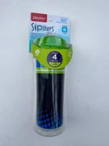 Playtex Sipsters Stage 4 Cup Blue 12oz (24M+) Spill-Proof Toddler Sippy – NEW - Picture 1 of 5