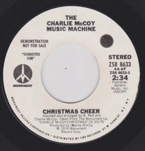 CHARLIE McCOY {70s Country} CHRISTMAS CHEER / BLUE CHRISTMAS ♫hear ~ *PROMO* - Picture 1 of 2