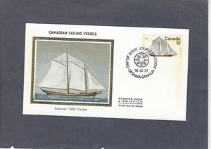 CANADIAN SAILING VESSELS FDC-OTTAWA NOV 18-1977-PINKY - Picture 1 of 1