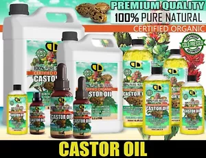 Organic Castor Oil 100% Cold Pressed Undiluted,Certified, Premium Quality UK - Picture 1 of 17