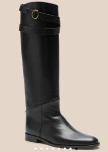 NEW Banana Republic CHEVAL LEATHER RIDING BOOT Black Size 5.5 - Picture 1 of 9