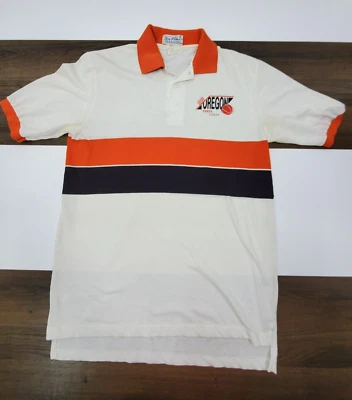 VINTAGE Mens Large Oregon Basketball Staff Polo Shirt Short Sleeve Made in USA - Image 1 of 4