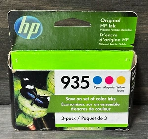 Neu Original HP 935 Tri-Color Tintenpatronen Cyan Magena Gelb Ablaufdatum 12/2022+ - Bild 1 von 3