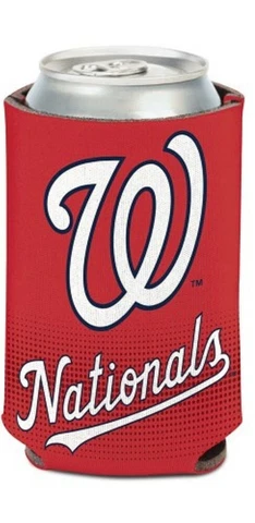 Washington Nationals MLB Stadium Can Cooler Holder Bottle Neoprene Drink Sleeve Cover