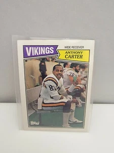 ANTHONY CARTER 1987 TOPPS #202 MINNESOTA VIKINGS Fußball Sammelkarte - Bild 1 von 2