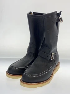 CHIPPEWA Boots 1901M00 Engineer Boots Vibram Sole Leather Black Size US 8.5E - Picture 1 of 5