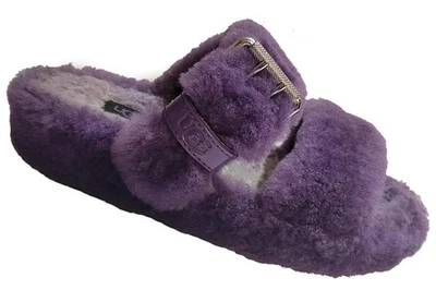 UGG Womens 7  Violet Bloom 1.5" Platform FUZZ YEAH SLIPPERS SHOE Indoor/Outdoor - Image 1 of 4