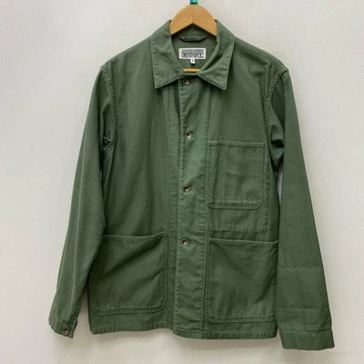 Engineered Garments Coverall Jacket Khaki Cotton Workwear Size M #EK BDA - Image 1 of 4