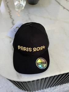 Offizielle Paris 2024 Olympia Logo Cap Mütze schwarz verstellbar  - Bild 1 von 9