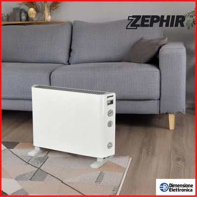 Termoconvettore Timer Stufetta Elettrica Fan Coil ZEPHIR Pavimento Basso Consumo - Immagine 1 di 4