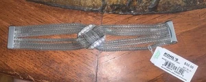 Jennifer Lopez Silver Mesh Rhinestone Bracelet 32.00 NWT Vintage - Picture 1 of 4