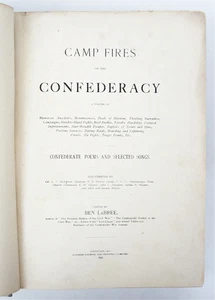 Camp Fires of the Confederacy (First Edition) - Picture 1 of 2
