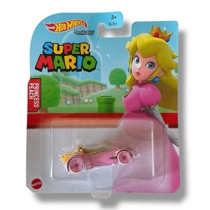 Hot Wheels - Super Mario - Princess Peach Character Cars GJJ23 2021 GYB78 - Picture 1 of 5