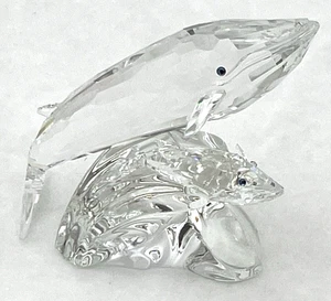 SWAROVSKI CRYSTAL CARE FOR ME WHALES ALTEZZA 4" SENZA SCATOLA/COA - Foto 1 di 6