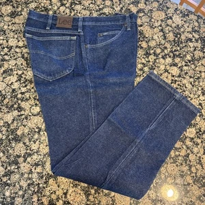 Vintage Lee Bkue Jeans Mens 36x30 Loose Straight Cowboy Street Work Wear Y2K WOW - Picture 1 of 8