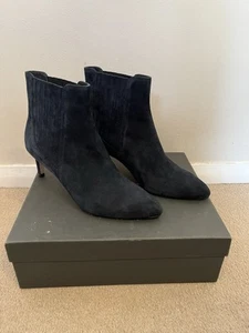 Hobbs Rachel Suede Leather Navy Stretch Ankle Boots UK 6 EU 39 UVP 179£ - Bild 1 von 13