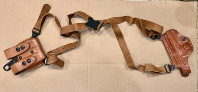 Galco Miami Classic II Shoulder Systems, Right Hand, Tan, MC202 and SLC22.  - Image 1 of 3