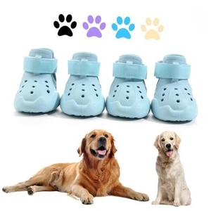 Dog Shoes, Dog Sandals for Hot Pavement, Non-Slip Waterproof Dog Booties for  - Picture 1 of 7