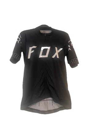 Preowned Mens  Fox Ascent Pro Cycling Jersey Black And white  Medium - Image 1 of 3