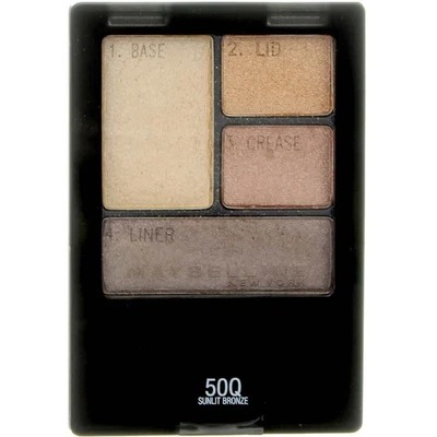 3 Pack Maybelline Expert Wear Eyeshadow Quads, Sunlit Bronze 50Q, 0.17 oz - Image 1 of 4