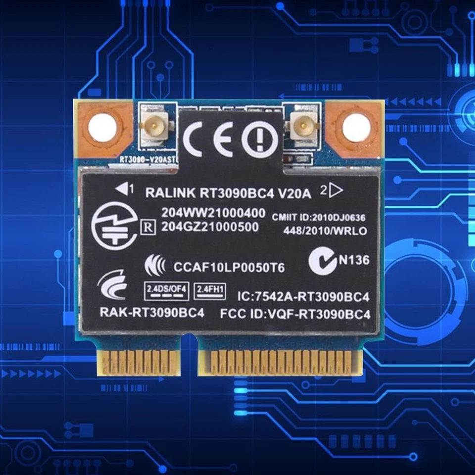 HP Ralink RT3090BC4 300M WiFi N+ BT Bluetooth PCI-e New -K92H Cards G3 B9C3 - Image 1 of 4