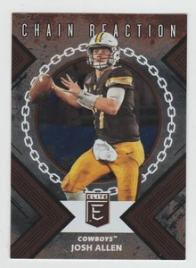 JOSH ALLEN 2018 Elite Draft Picks CHAIN REACTION #2 Rookie Insert Card SP RC - Picture 1 of 2