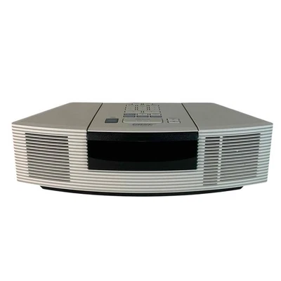 Bose AWRC-1F Wave Radio Silver AM FM Aux Input Line CD Not Working - Image 1 of 4