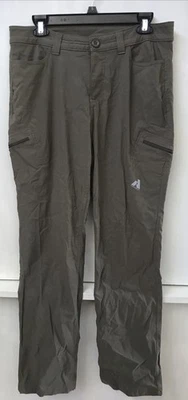 Pantalones profesionales Eddie Bauer First Ascent Guide para mujer verdes talla 10 bolsillos con cremallera Foto 1 de 4