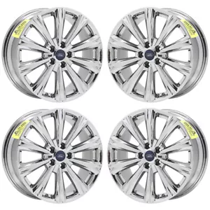 18" Ford Escape Bright Chrome wheels rims Factory OEM set 10110 EXCHANGE - Picture 1 of 8