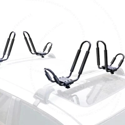 Fit Chevy Pickup 2-Pair Roof Top Kayak Rack Canoe Carrier Cross Bar Mount Holder Foto 1 de 4