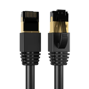CAT8 Ethernet Cable Super Speed 40Gbps LAN Wire Black 0.5FT- 75FT Multipack LOT - Picture 1 of 15