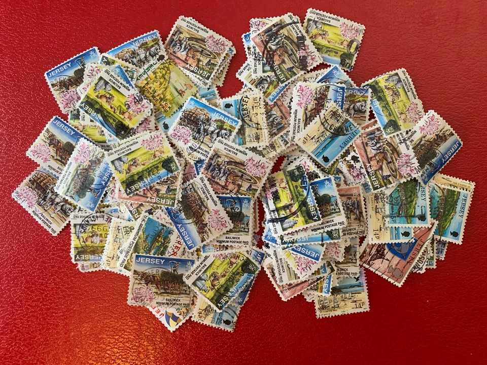 GB Jersey Assortment Of Stamps Used Small Stamps Est 100++ Unchecked! - Image 1 of 1