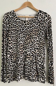 Chico’s Jersey Estampado Leopardo Cuello Redondo Manga Larga Talla 0 (S) - Imagen 1 de 16