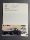 1989 Porsche 944 S2 Showroom Sales Folder Brochure Prospekt RARE!! Awesome L@@K