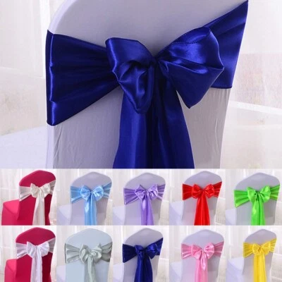 Classic Silk Chair Sashes Perfect for Wedding and Party Decor Set of 10 - Image 1 of 4