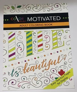 Color Me Motivated Adult Coloring Book - Picture 1 of 1