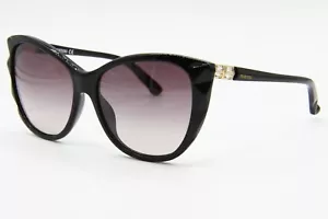 NEW SWAROVSKI SW 117 01B BLACK SUNGLASSES AUTHENTIC FRAMES SW117 57-15 - Picture 1 of 3